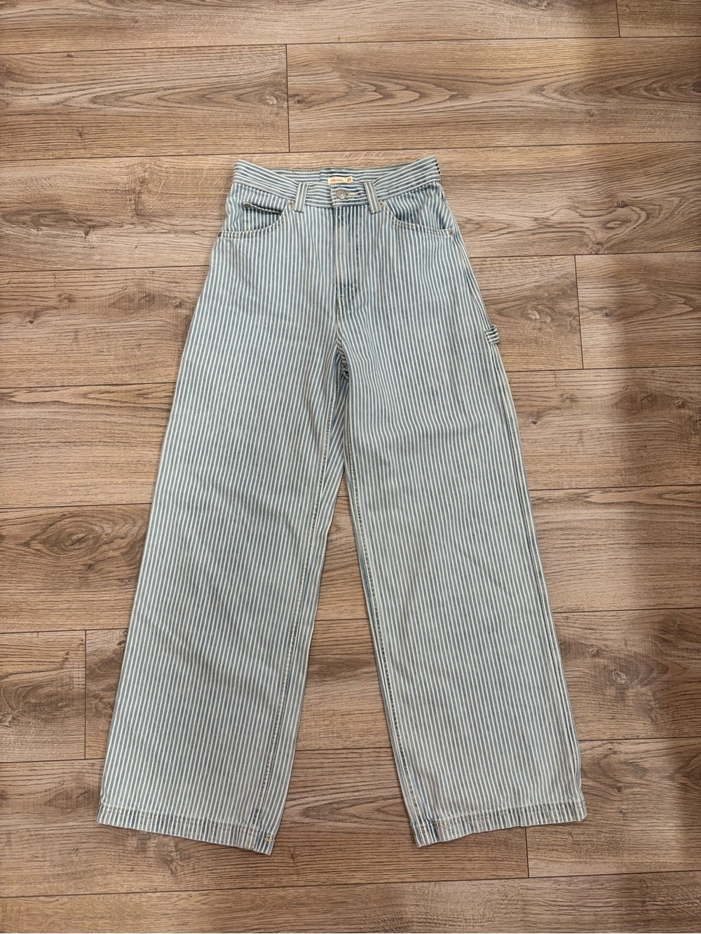 Levi's Cinch Baggy Railroad Striped Jeans